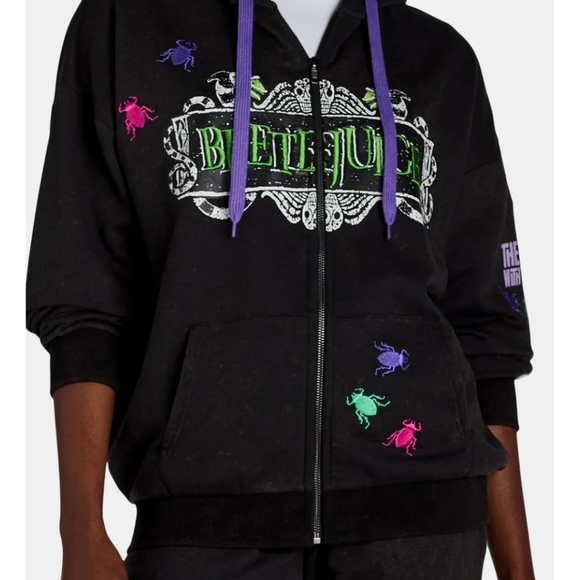 Beetlejuice Full Zipper Hoodie  -XXS - Picture 2 of 4